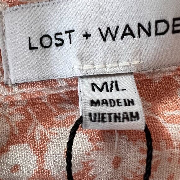 Pacsun Lost + Wander Dessert Shirt/Dress/Tunic Sz. M/L NWT Beach Coastal Boho - Picture 5 of 16